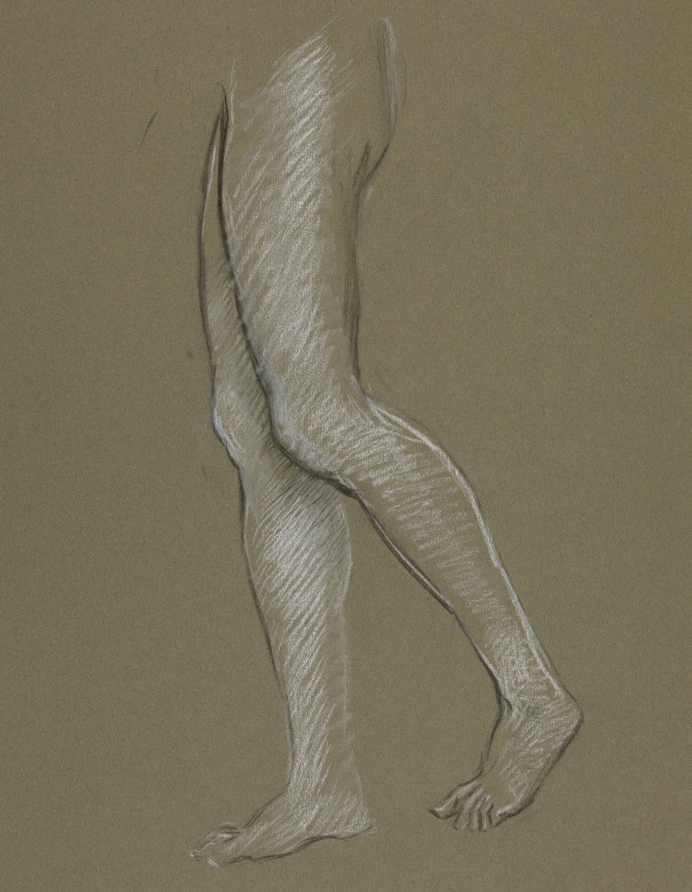 Figure study for ‘The Hours,’ mural at the state capitol building in Harrisburg, Pennsylvania, 1902-1911