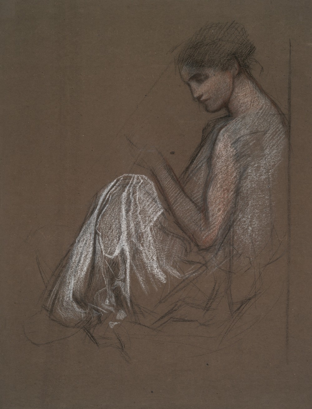 Seated female figure