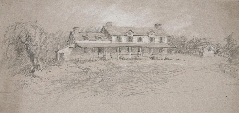 Sketch of a country home
