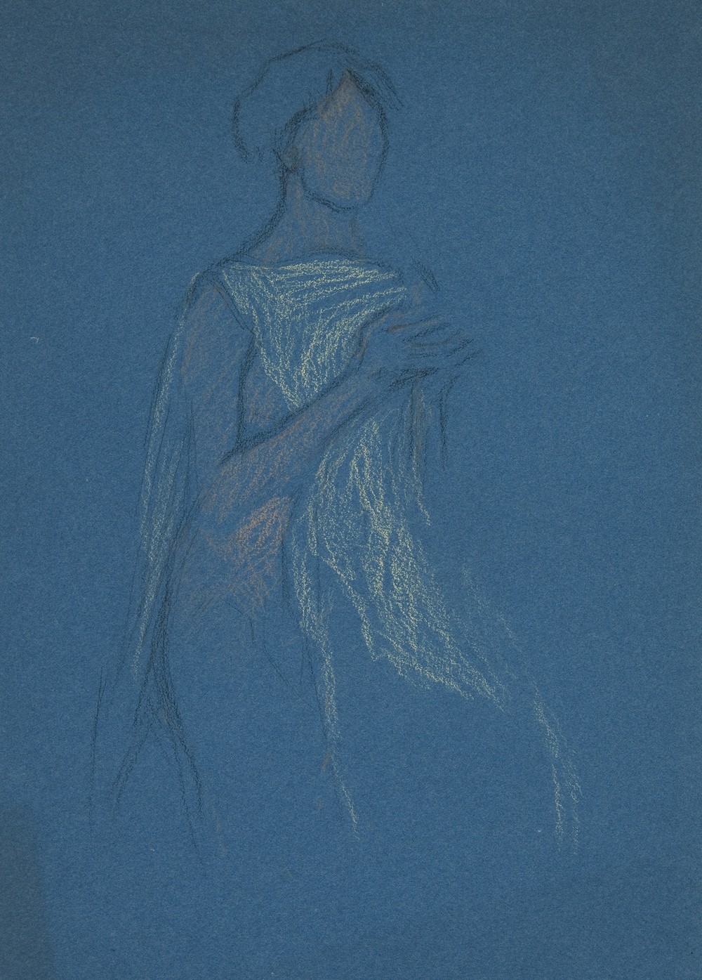 Sketch of a woman – costume study for a play III
