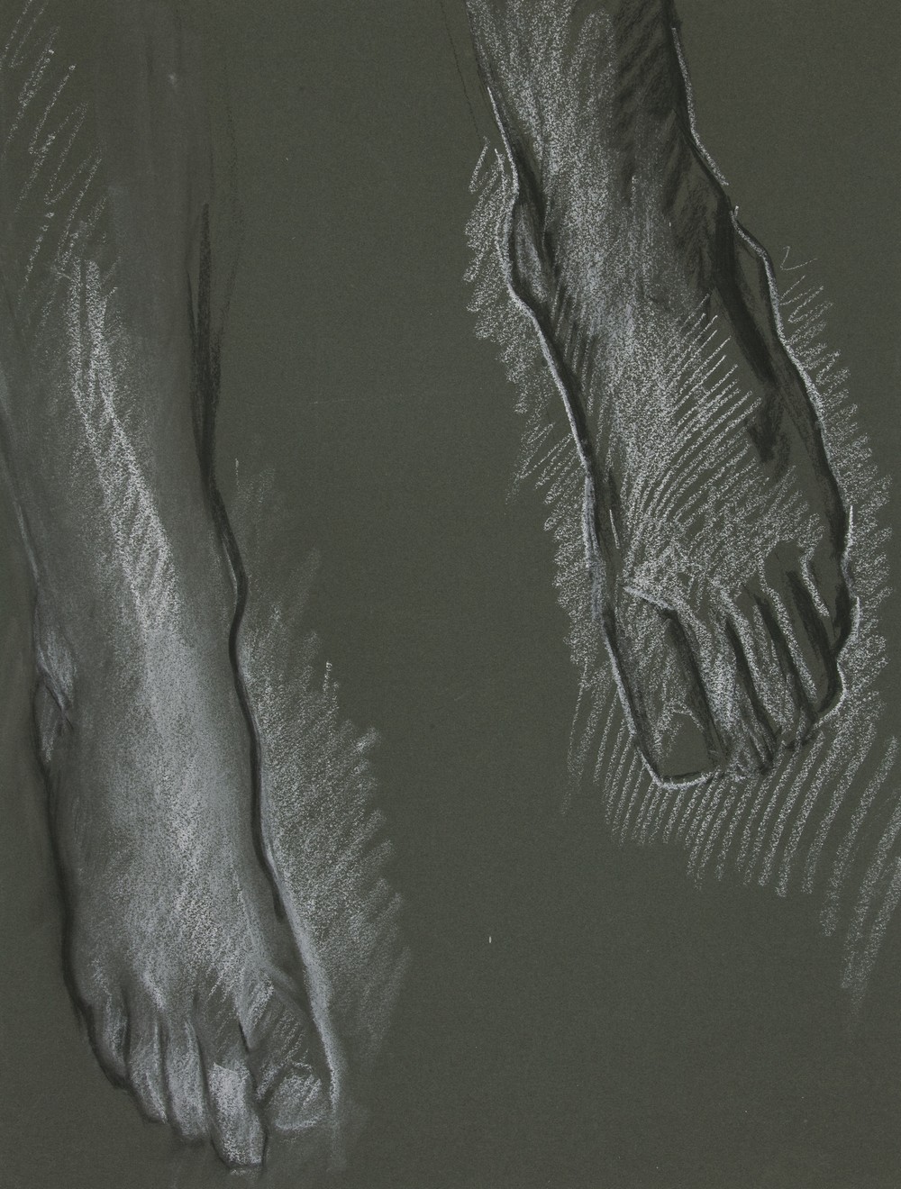Sketch of two feet