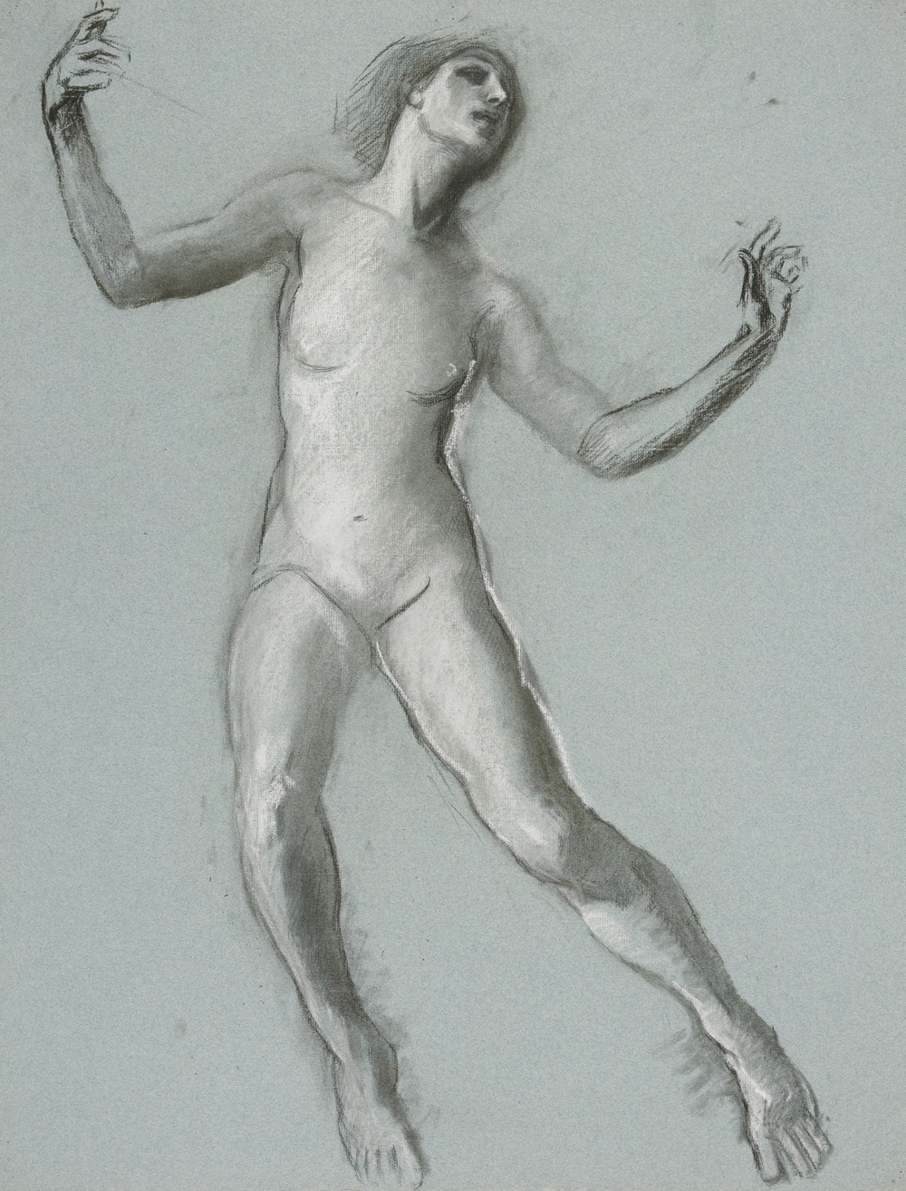 Study for figure of 12 noon in ‘The Hours,’ mural at the state capitol building in Harrisburg, Pennsylvania