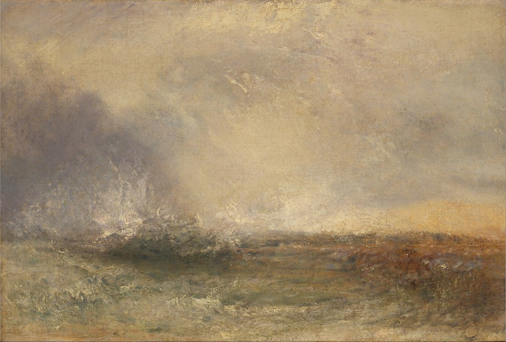 Stormy Sea Breaking on a Shore
