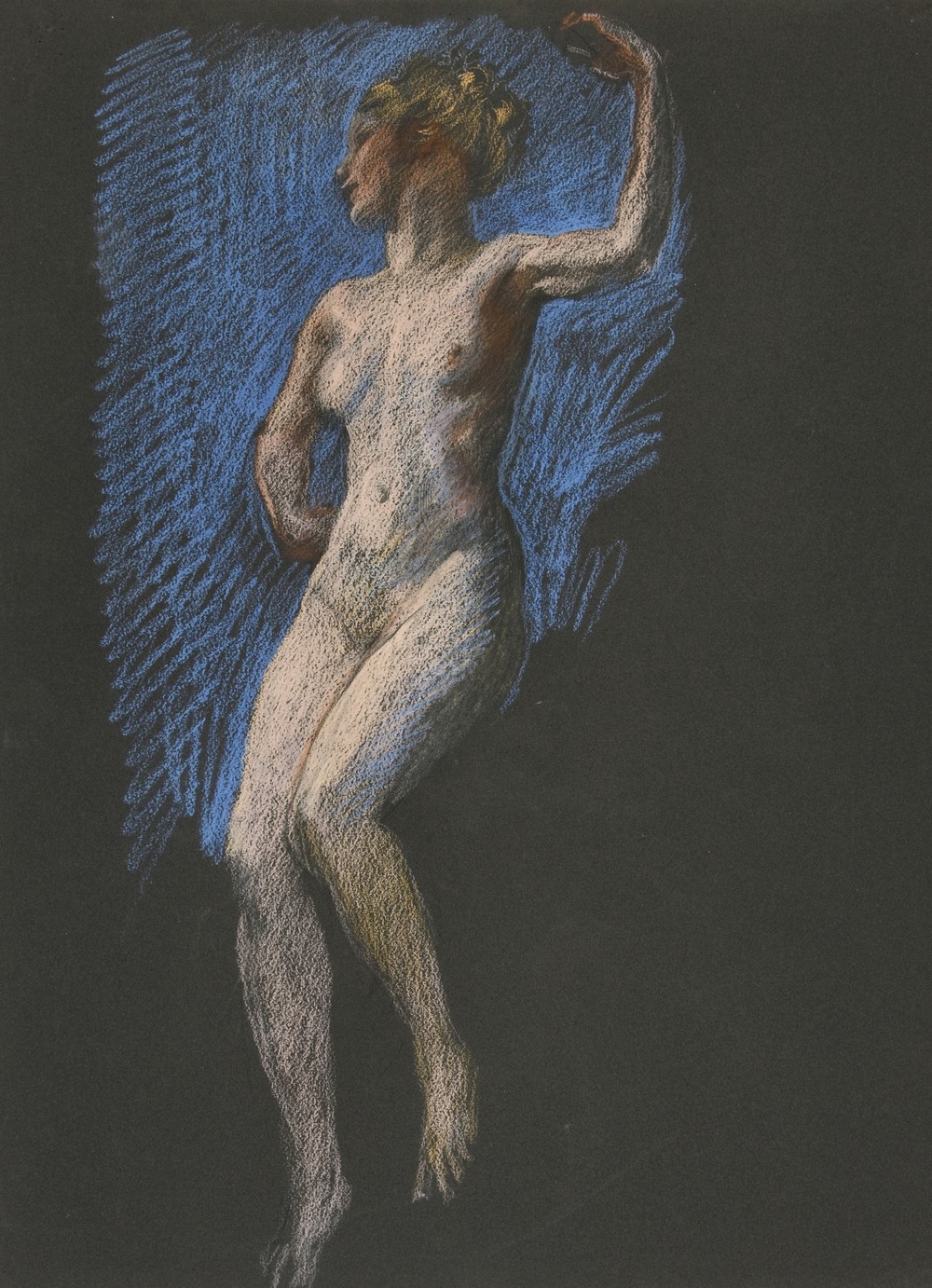 Study for figure of 4 pm in ‘The Hours’ mural at the state capitol building in Harrisburg, Pennsylvania