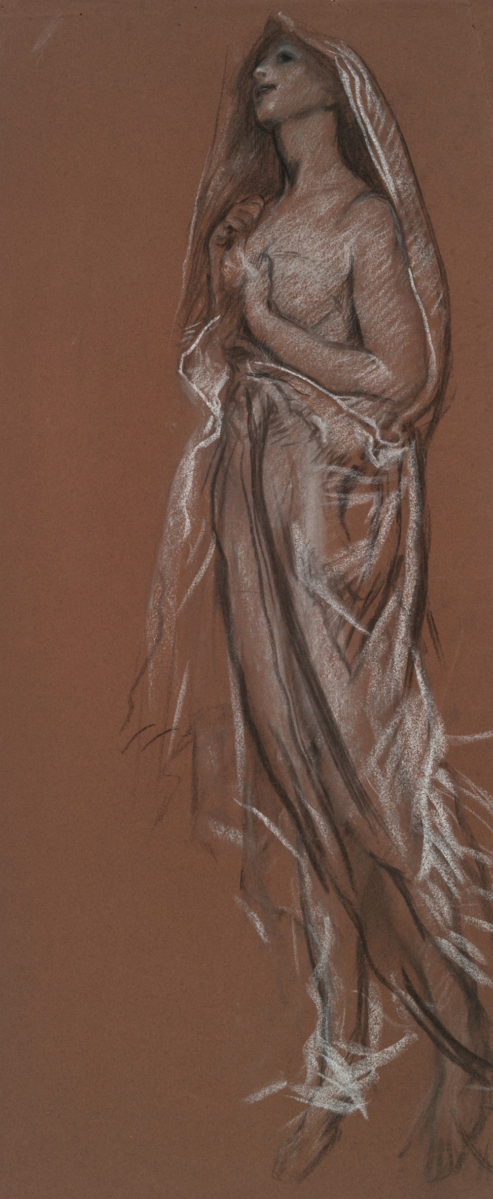 Study for the figure of 4 am in ‘The Hours’ ceiling mural, House Chamber, Pennsylvania State Capitol at Harrisburg