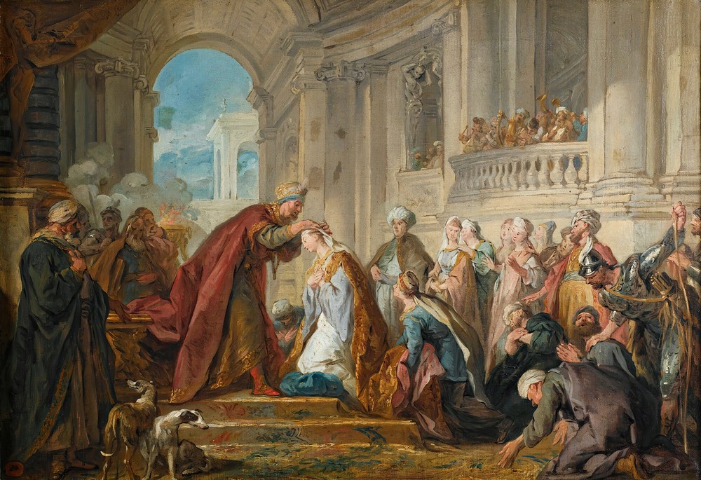 The crowning of Esther