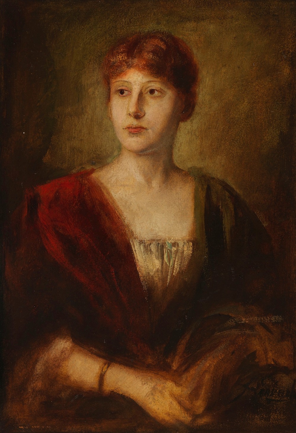 Porträt einer jungen Dame (Ca. 1870-80)