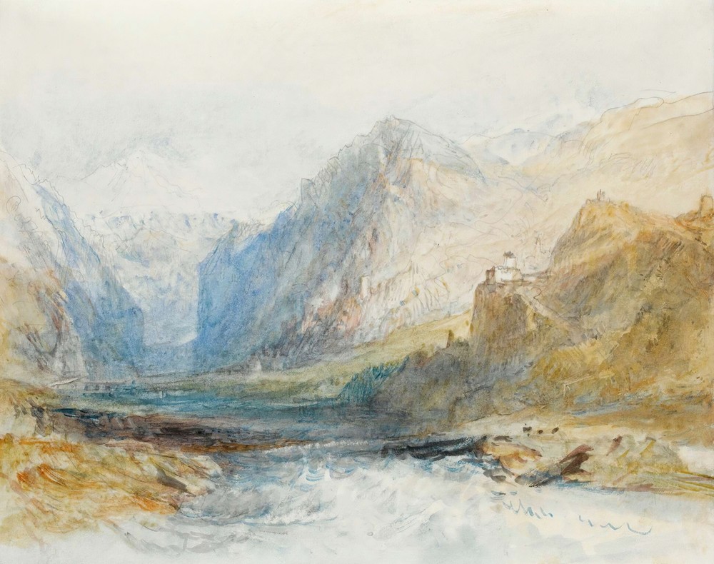The Domleschg Valley, Looking North To The Gorge At Rothenbrünnen