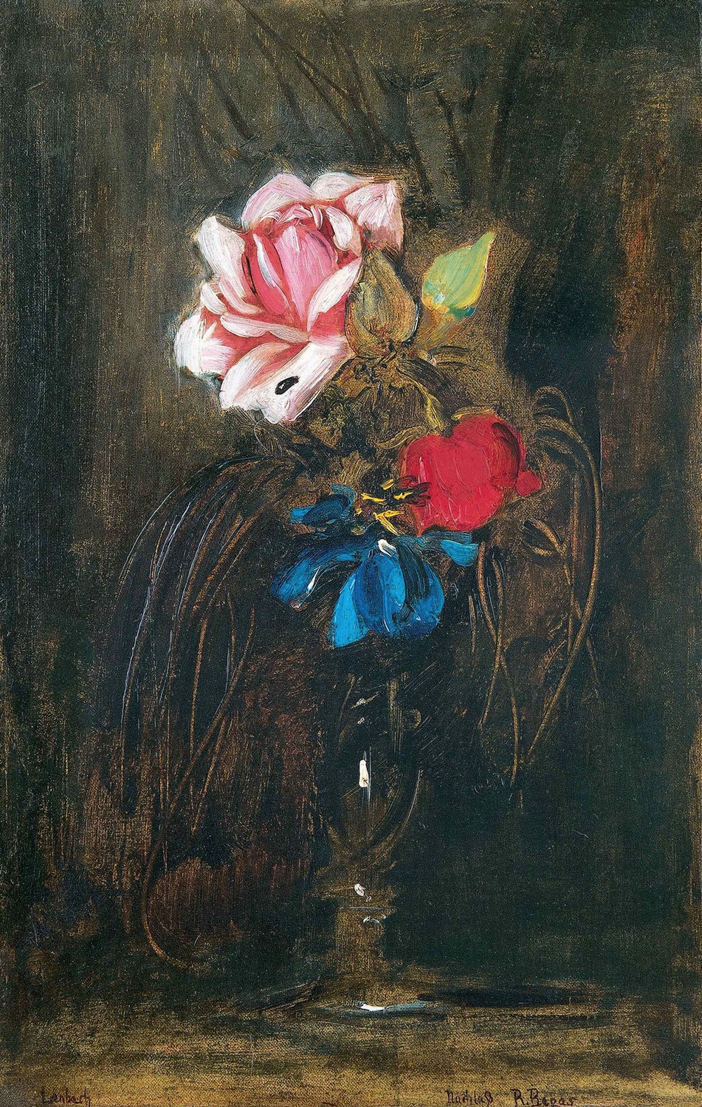 Vase mit Blumen (circa 1865)