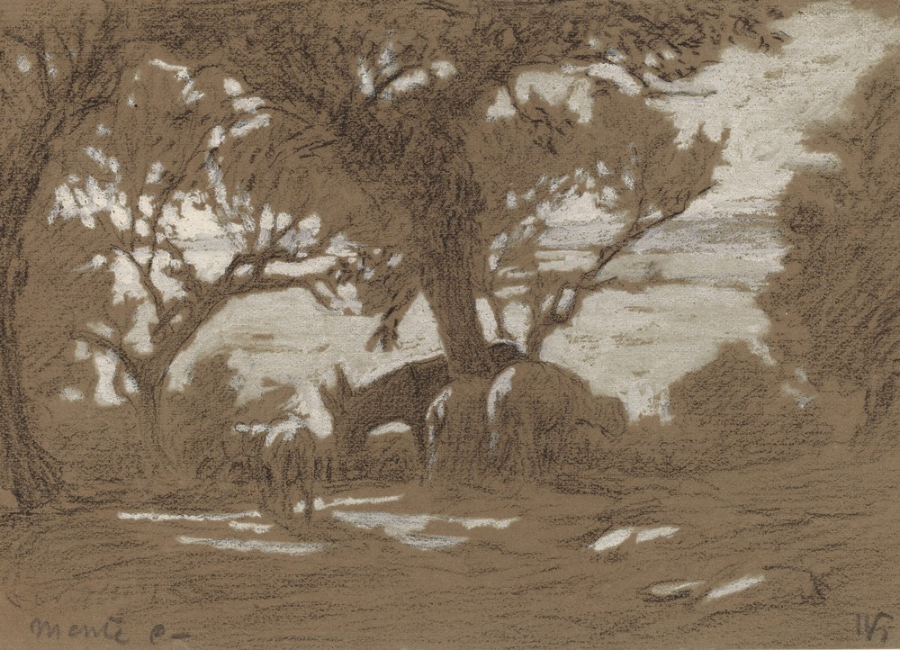 Mt. Colognola – Sheep Grazing on Lake Trasimeno (c. 1878)