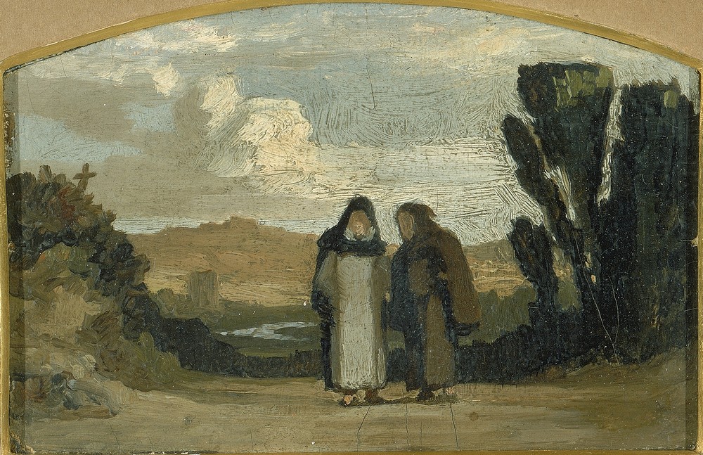 Monks On The Appian Way (ca. 1865)