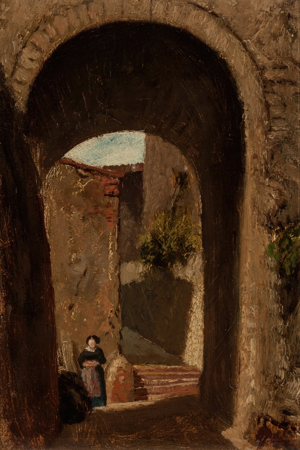 Archway with Woman (circa 1865)