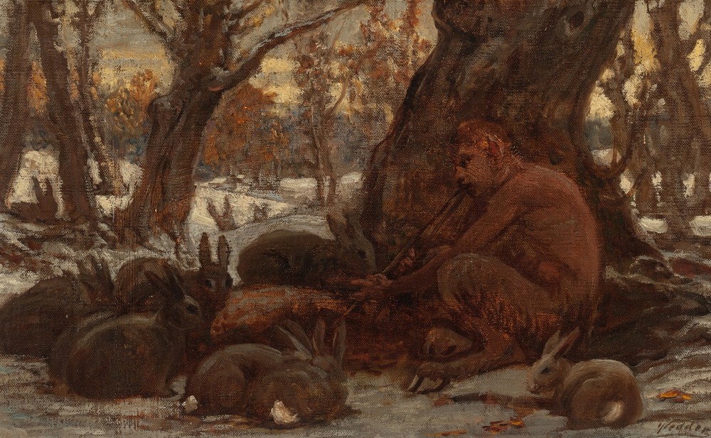 Young Marsyas Charming the Hares