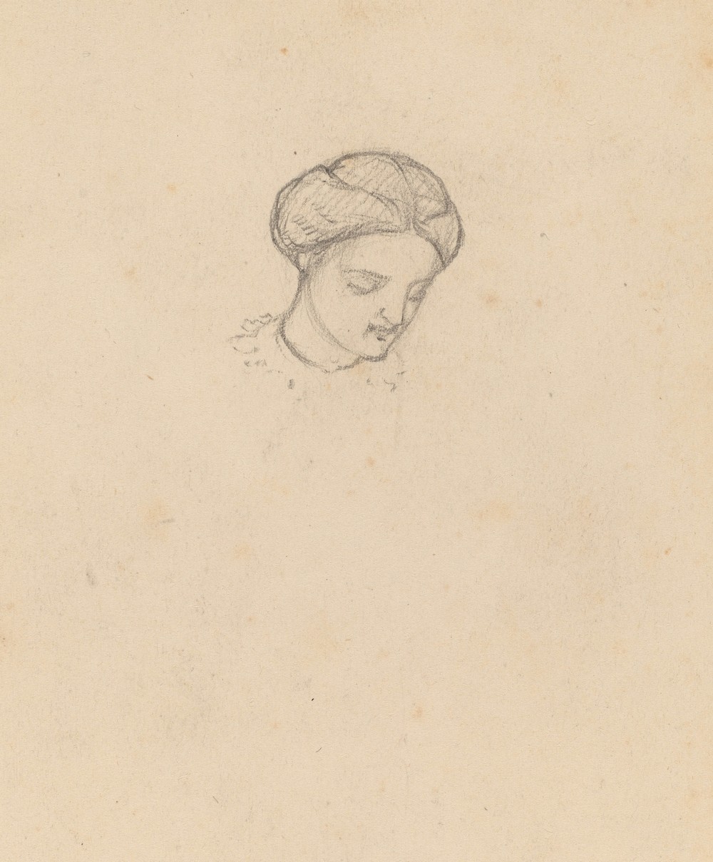 Study of a Girl’s Head (c. 1858)