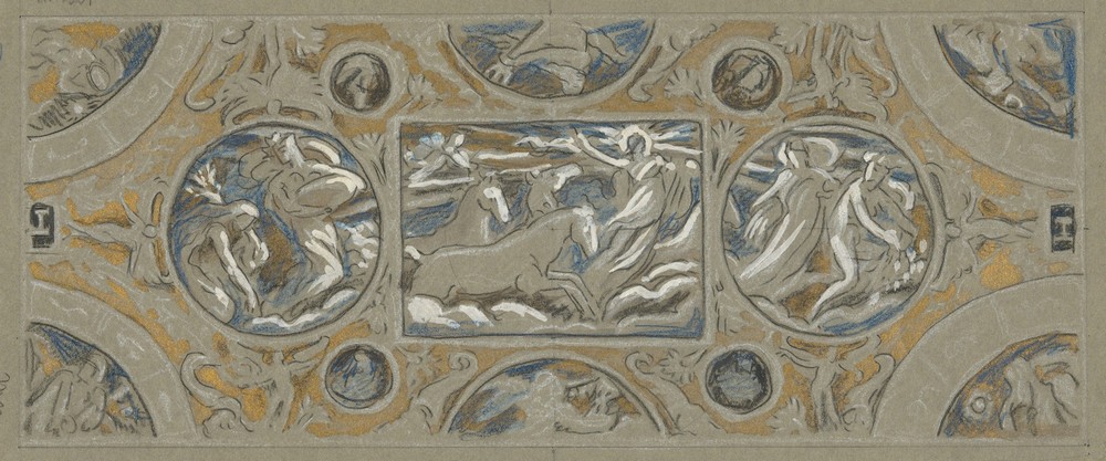 Preliminary Study for Huntington House Ceiling (ca. 1893)