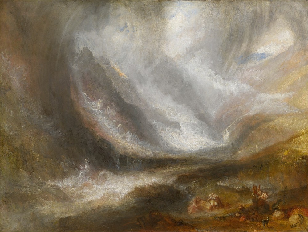 Valley of Aosta; Snowstorm, Avalanche, and Thunderstorm (1836-37)