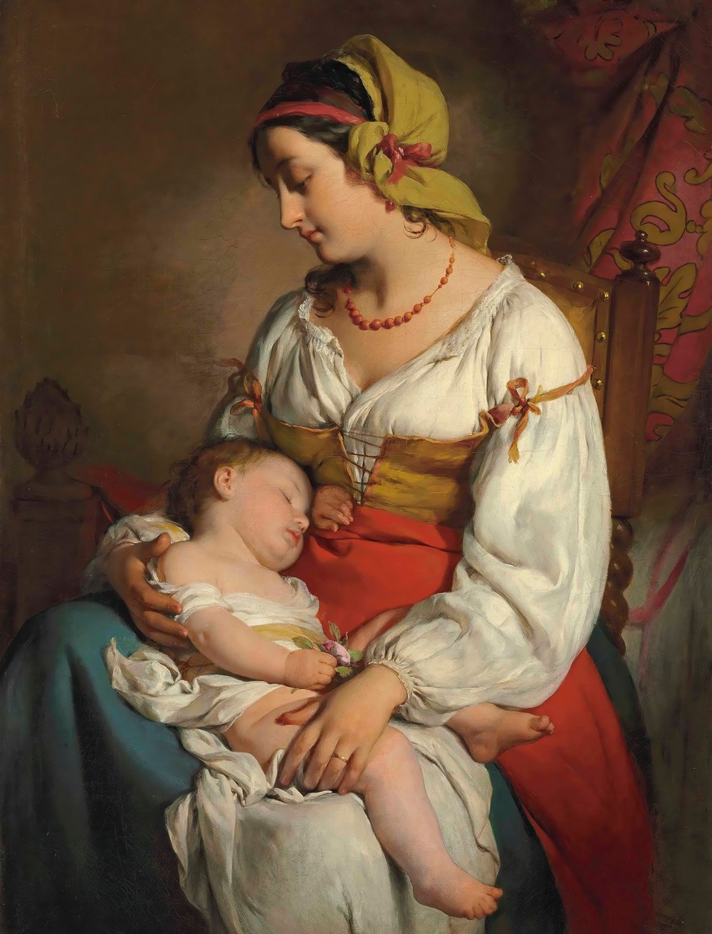 Italienische Mutter mit Kind