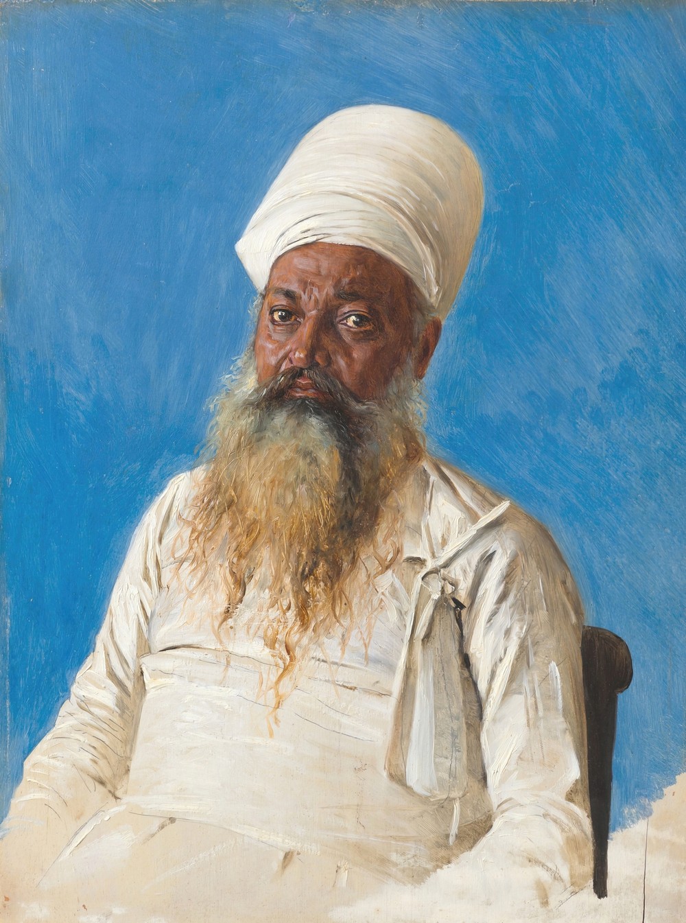 Parsi priest (fire worshiper). Bombay (between 1874 and 1876)