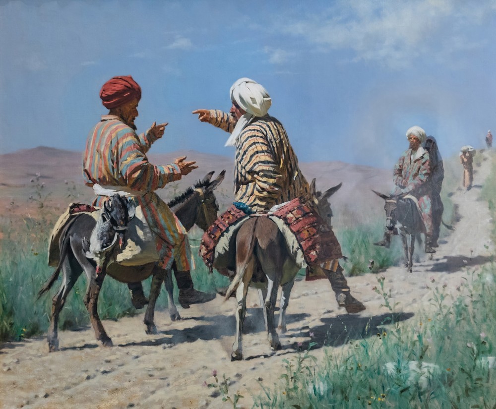 Mullahs going to Bazaar