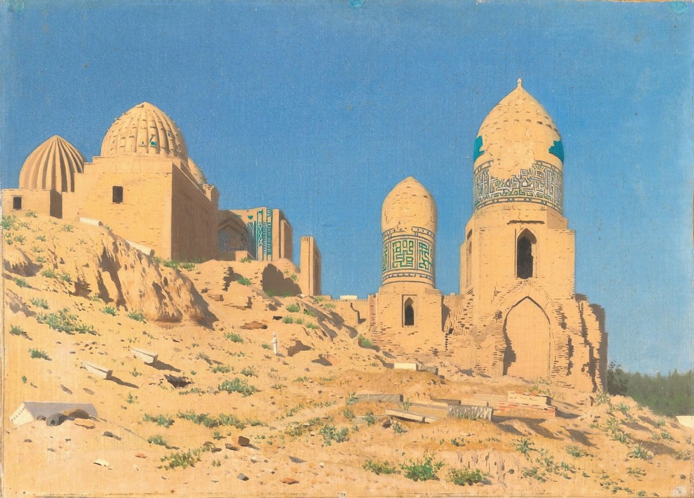 Shah-i-Zinda Mausoleum in Samarkand (between 1869 and 1870)