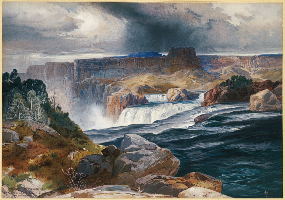 Great Falls of Snake River, Idaho Territory (ca. 1876)