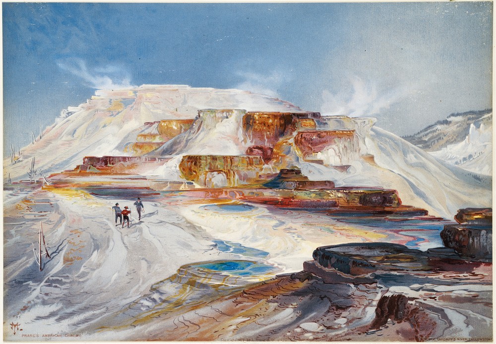 Hot Springs of Gardiner’s River, Yellowstone (ca. 1875)