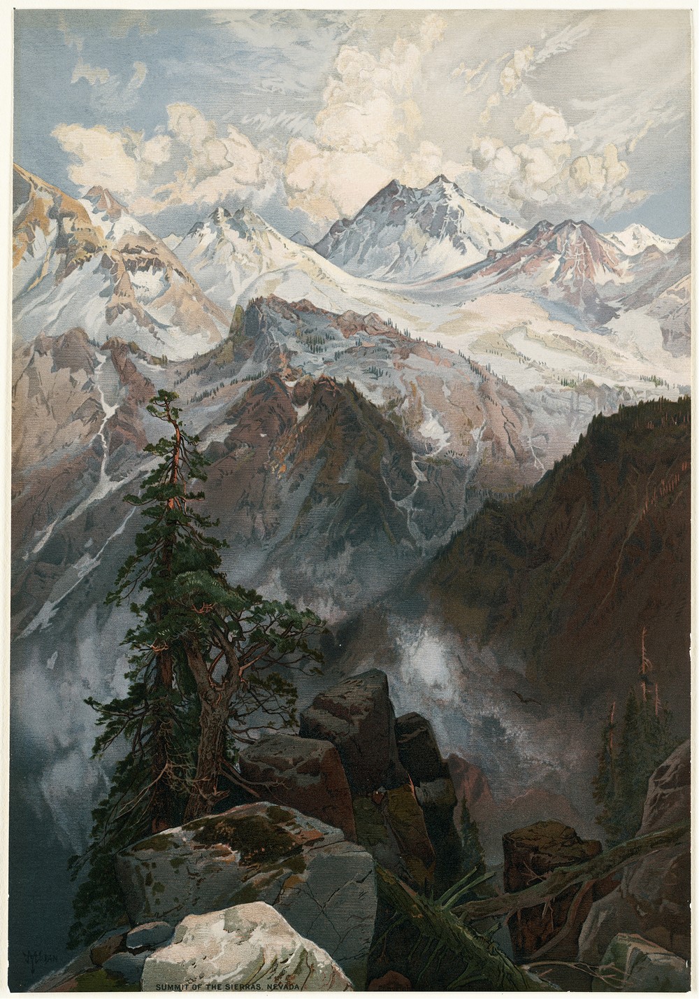Summit of the Sierras, Nevada (ca. 1876)