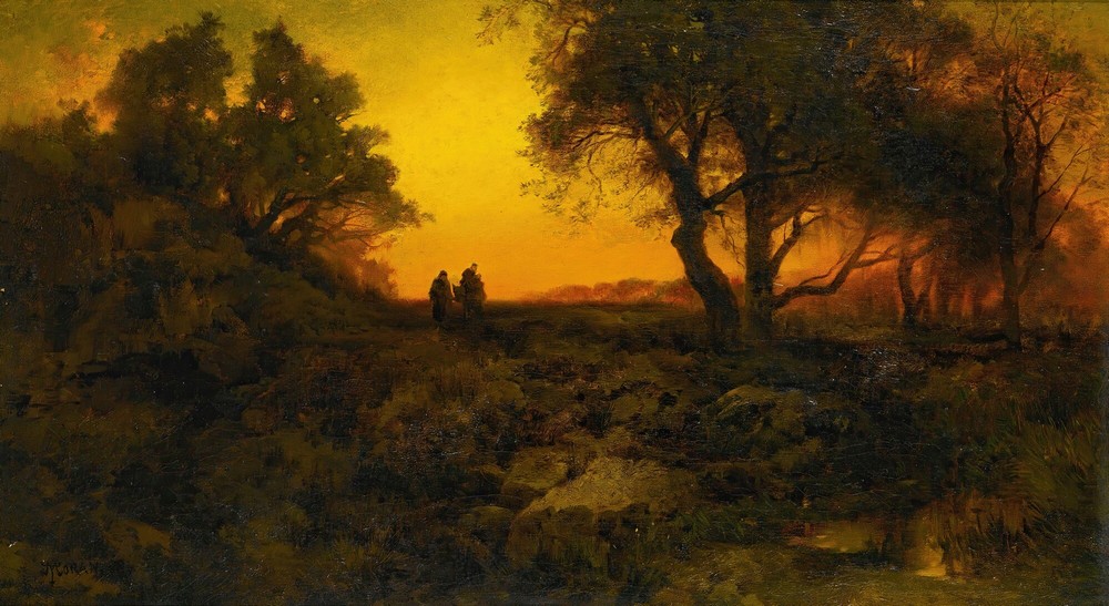 Twilight Landscape (Flight Into Egypt)
