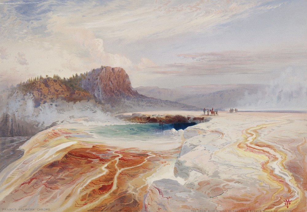 The Great Blue Spring of the Lower Geyser Basin, Yellowstone