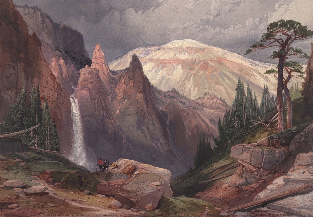 Tower Falls and Sulphur Mountain, Yellowstone