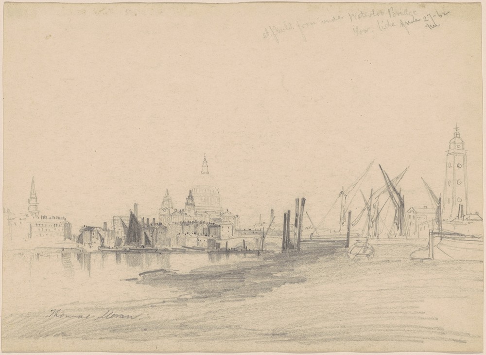 St. Paul’s from Under Waterloo Bridge, Low Tide
