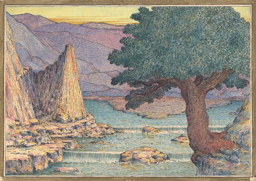 River Landscape with Rapids (1911–24)
