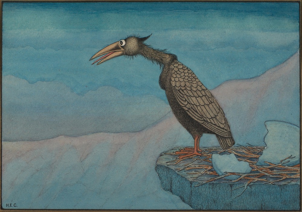 Newly Hatched Bird of Prey (circa 1910)