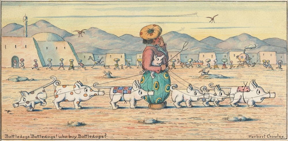 Bottledogs! Bottledogs! Who buy Bottledogs (circa 1910)