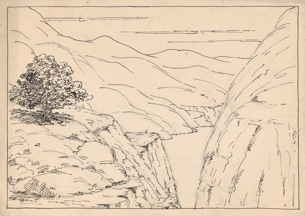 A River Landscape with Steep Cliffs (1911–24)