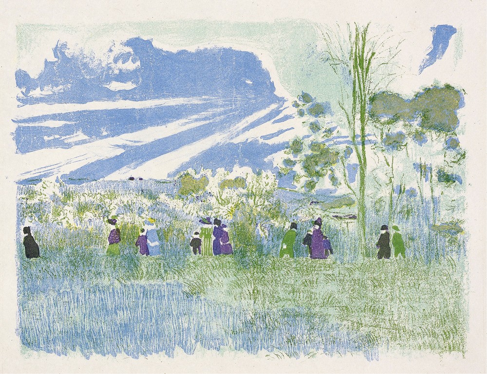 Across the Fields, plate three from Landscapes and Interiors