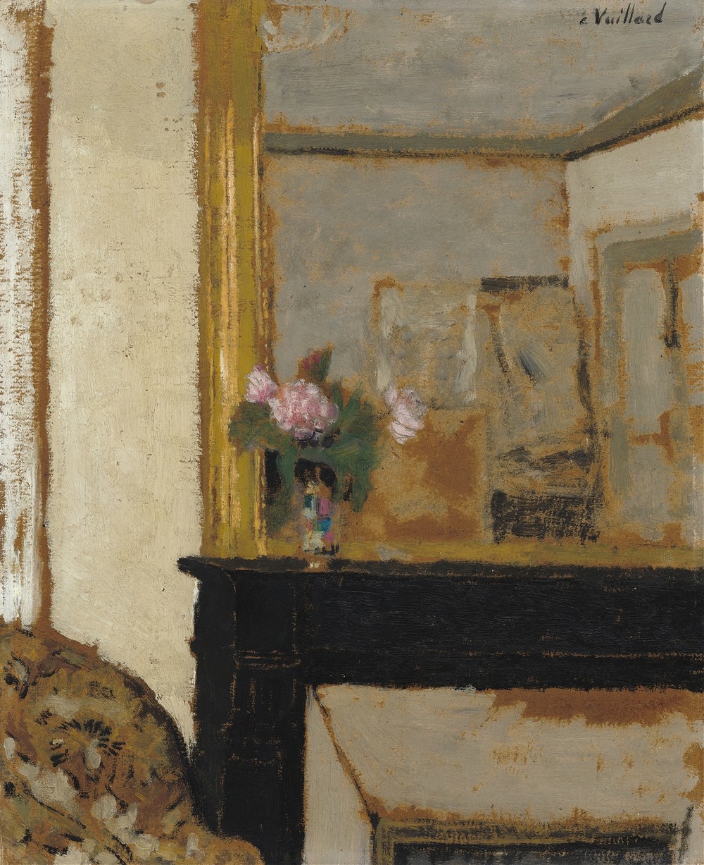 Vase of Flowers on a Mantelpiece (c. 1900)