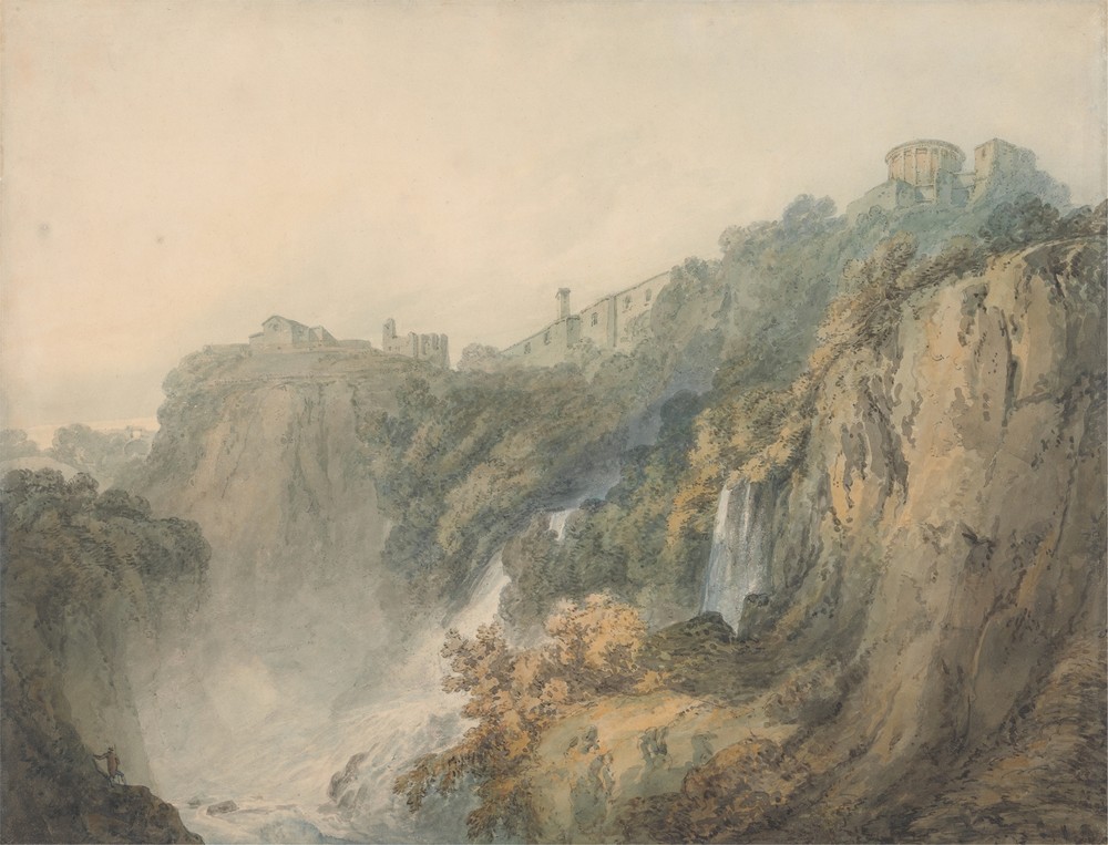 Tivoli with the Temple of the Sybil and the Cascades (between 1796 and 1797)