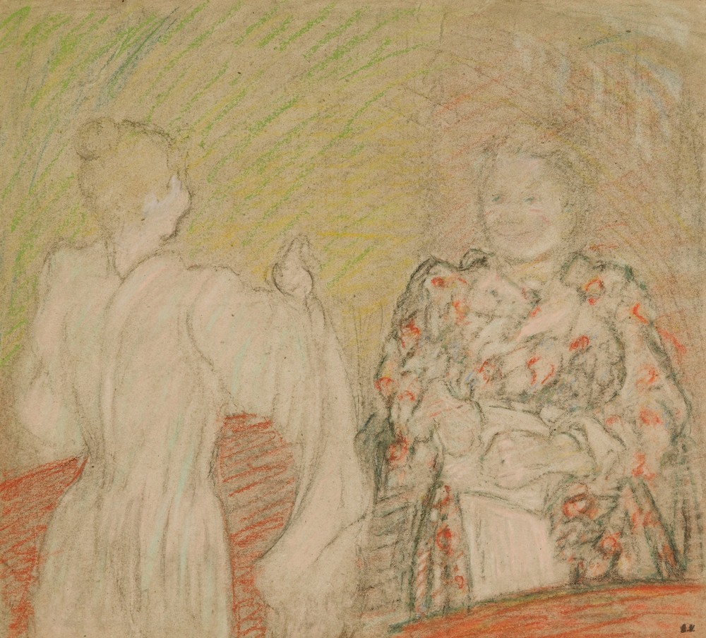 Madame Vuillard Conversant Avec Une Jeune Fille
