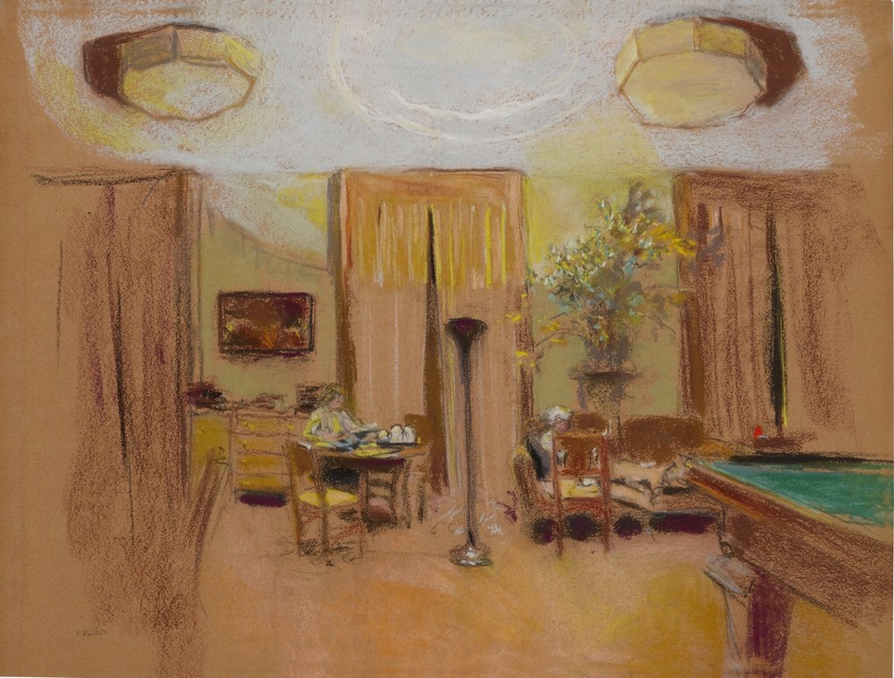 Lucy Hessel and Lulu in the Large Drawing-Room at Les Clayes (circa 1935)