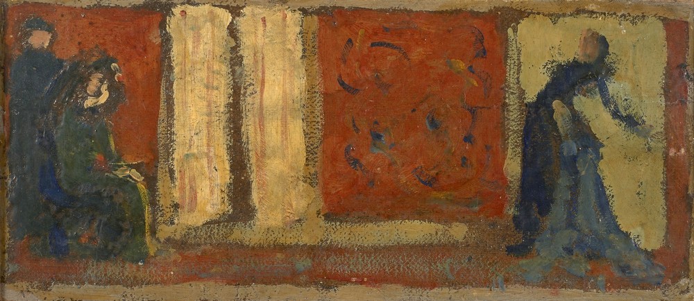 Étude pour l’un des dessus-de-porte de Monsieur et Madame Paul Desmarais, L’Atelier de couture