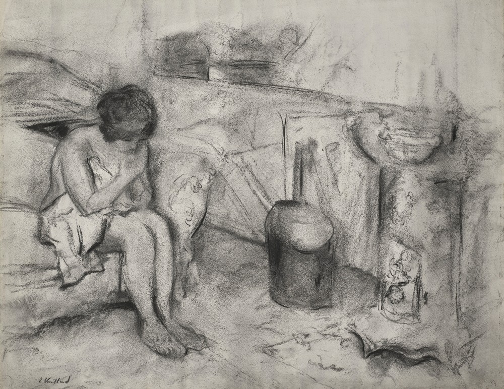 Nu assis dans l’atelier (circa 1915)