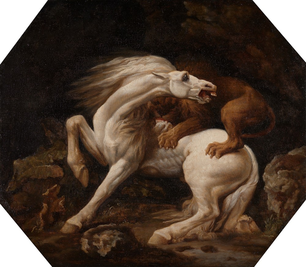 Horse Attacked by a Lion (between 1768 and 1769)