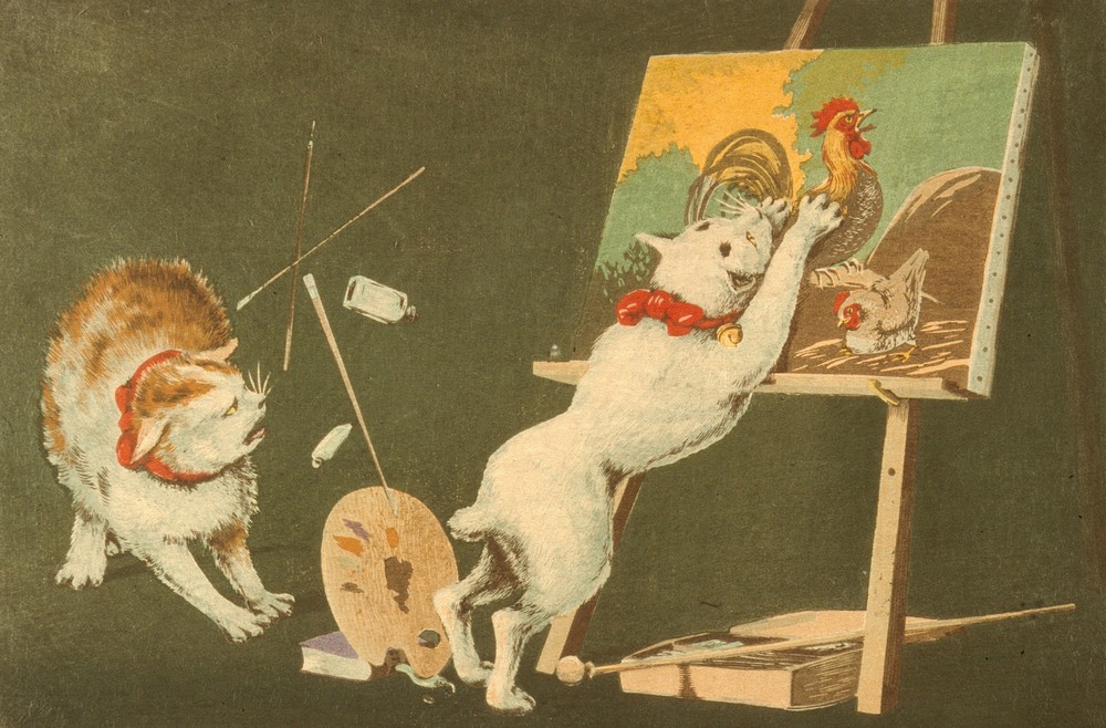 Cats and Canvas (circa 1879-1881)