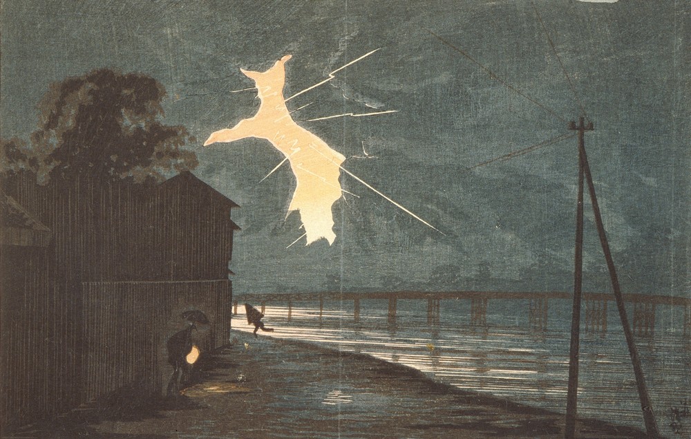 Thunder and Lightning at Oumaya Bridge (circa 1879)