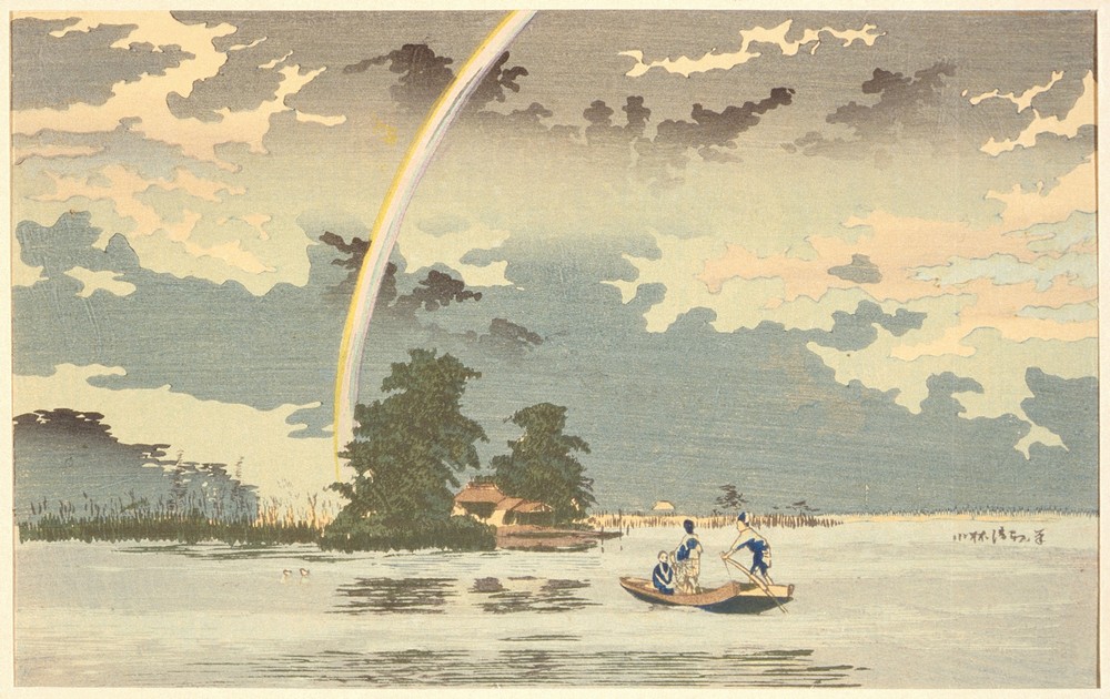 View at dusk, Hashiba, Tokyo