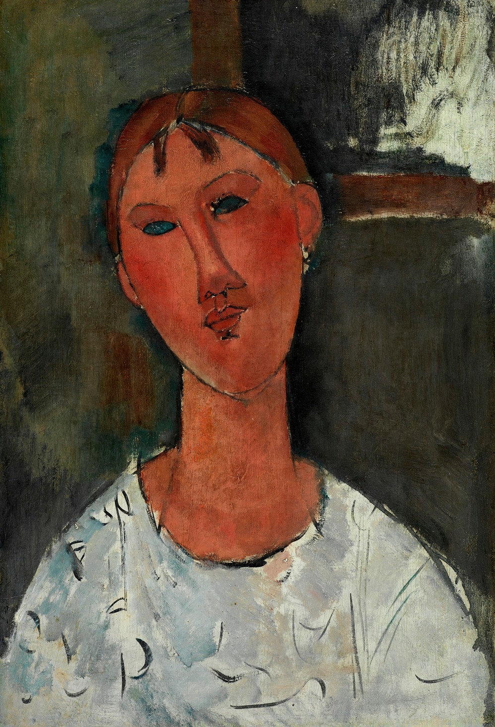 Girl in a White Blouse (ca. 1915)