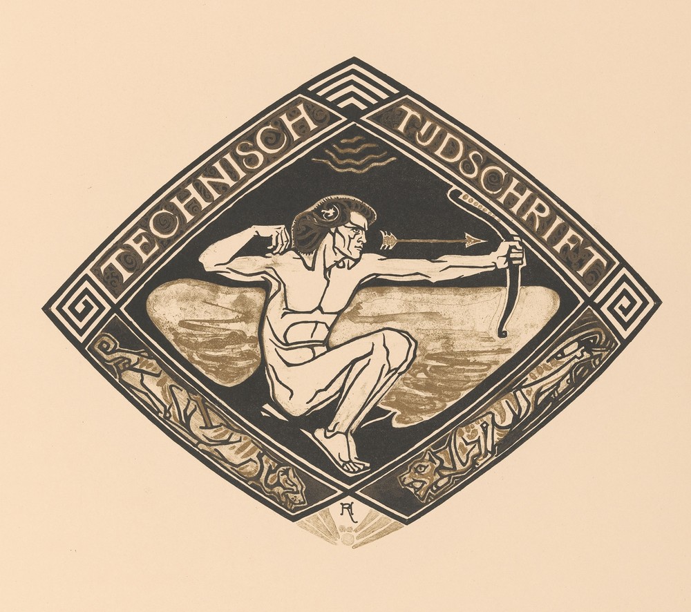 Omslagontwerp voor; Technisch Tijdschrift, 1914