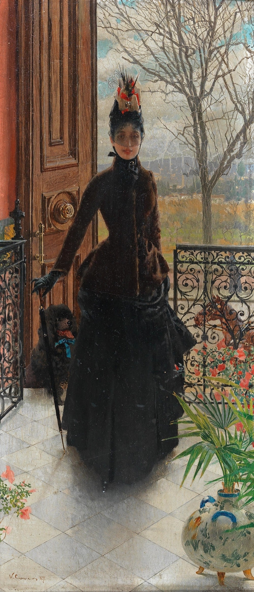 Eine elegante Dame