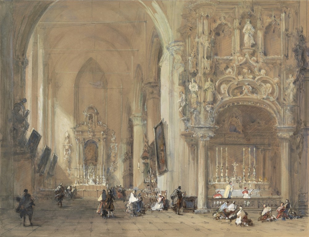 The Church at Dixmude, West Flanders (ca. 1863)